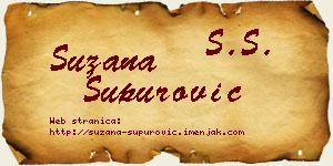 Suzana Supurović vizit kartica